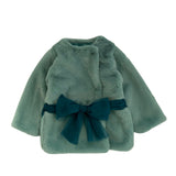 CAPPOTTO ECOPELLICCIA CON CINTURA