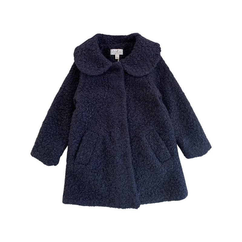 CAPPOTTO OVER BOUCLE' BLU