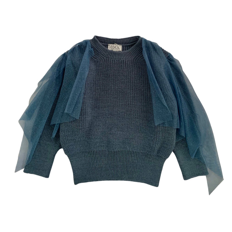 PULLOVER CON VOLANT TULLE