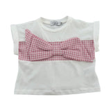 T-SHIRT CON MAXI FIOCCO MICROVICHY