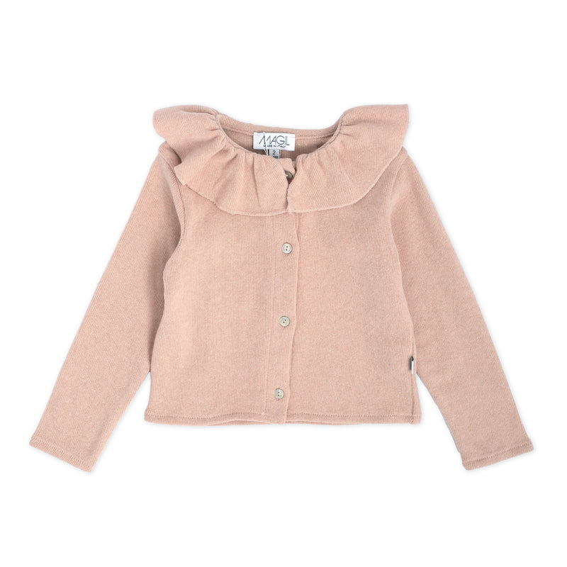 Cardigan Colletto Arricciato