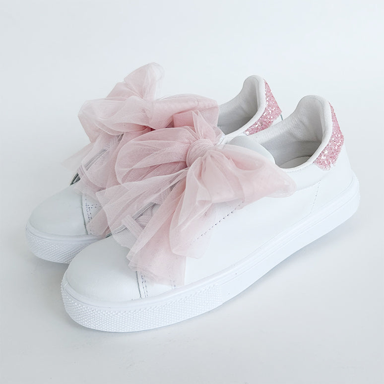Tulle Scarpe Con Laccetto Scarpe SPINDOCTOR Bianche Con Fiore E