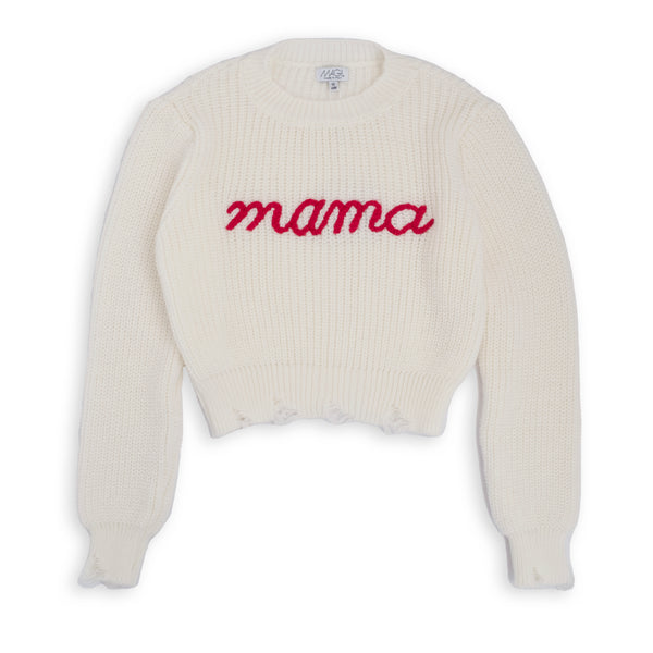 MAGLIONE RICAMO MAMA