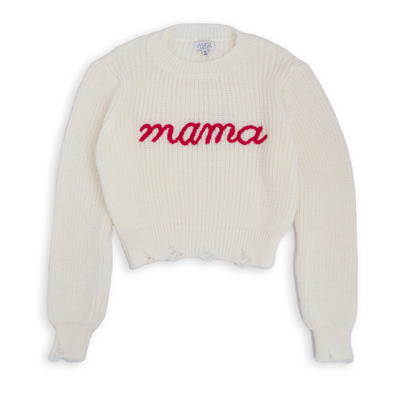 MAGLIONE RICAMO MAMA