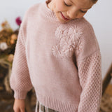 MAGLIONE RICAMO FLOREALE