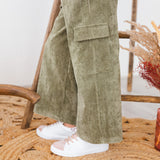 PANTALONE VELLUTINO CON TASCONI