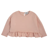 MAGLIA IN FELPA CON ROUCHES