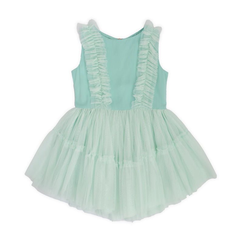 TULLE AND VISCOSE DRESS