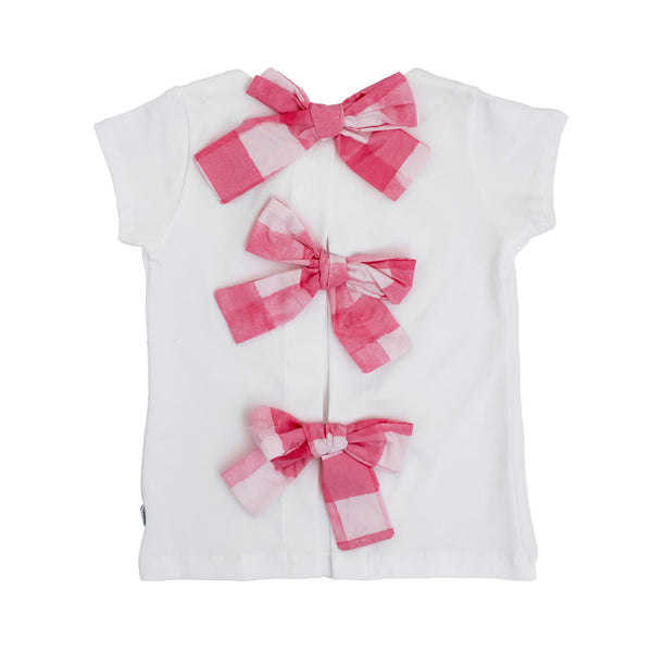 T-SHIRT WITH BACK BOWS
