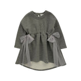 ABITO IN FELPA CON FIOCCHI TULLE