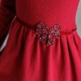 CINTURA VELLUTO CON FIOCCO GLITTER