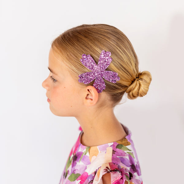 molletta fiore glitter