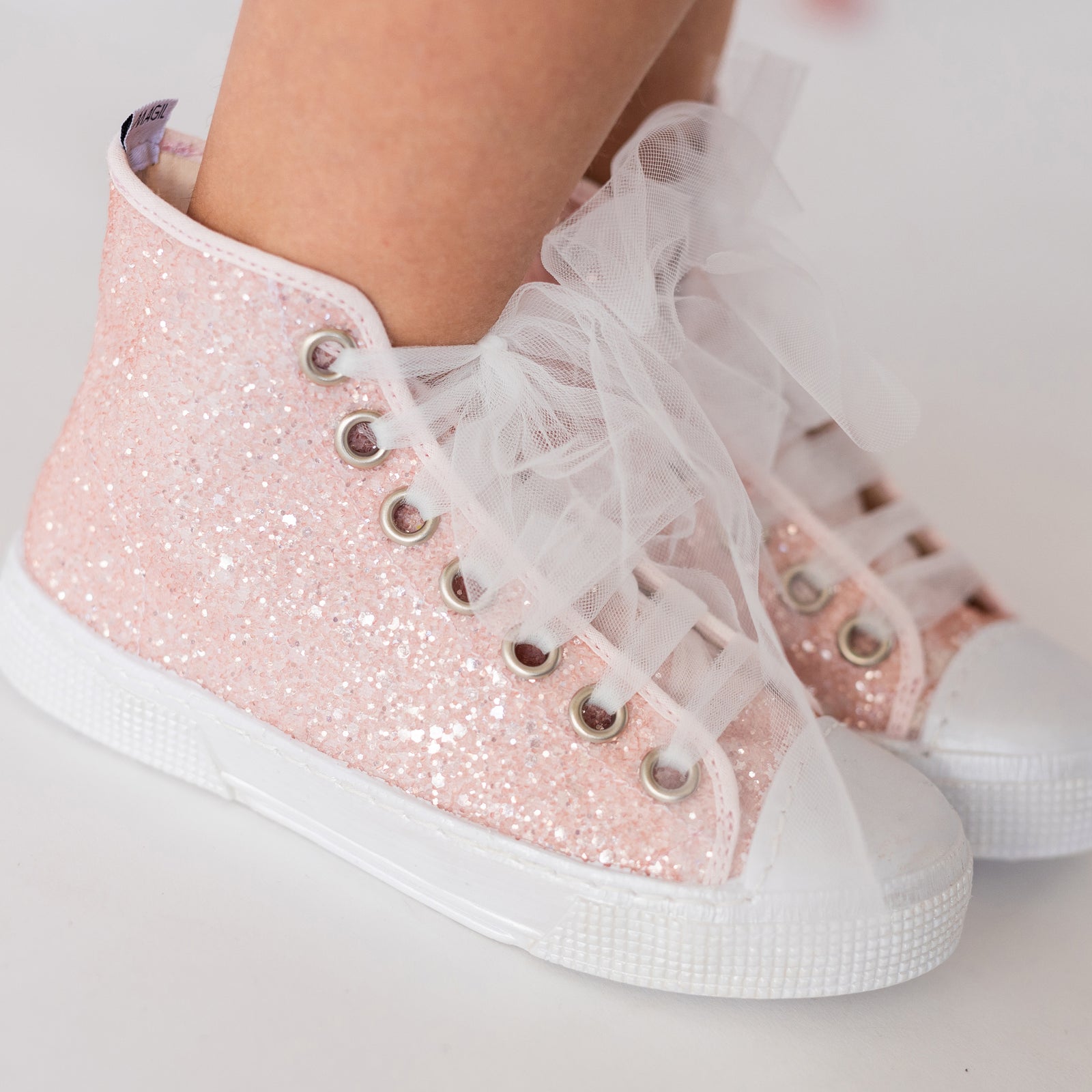Sneakers Alte Scarpe Magil Bambina Embroidered Pearl Wedding Shoes