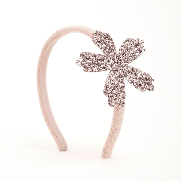 CERCHIETTO CON FIORE GLITTER