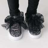 SNEAKERS GLITTER CON FIOCCO TULLE