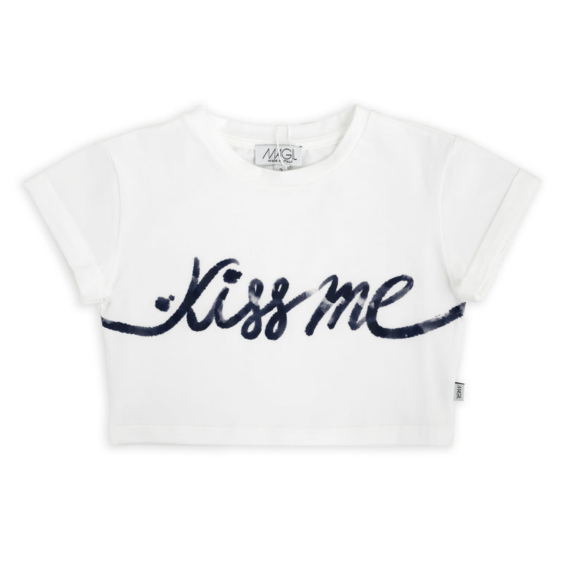 T-shirt stampa kiss me