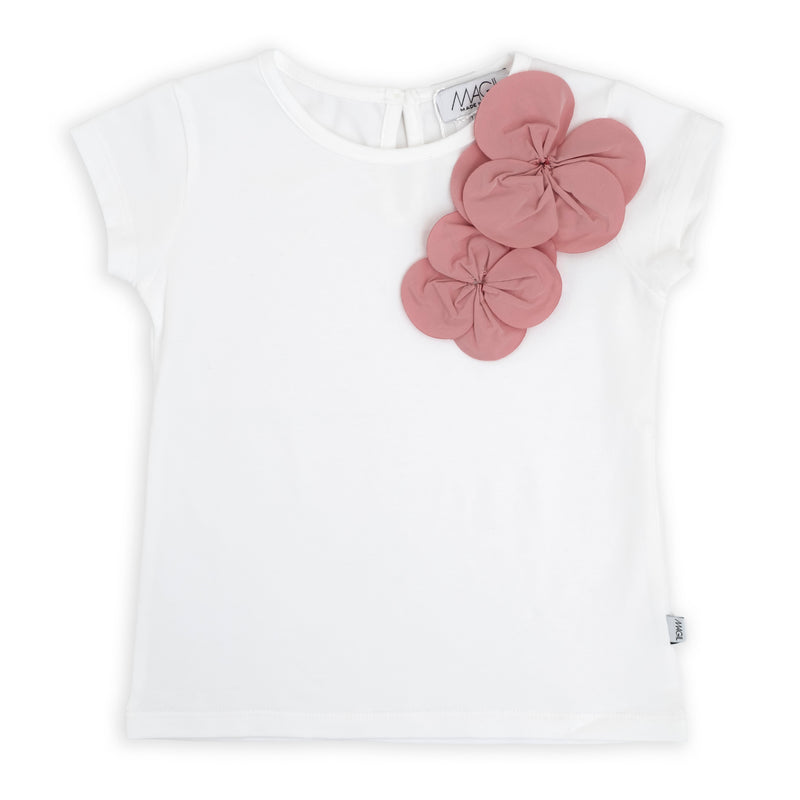 T-shirt con fiori