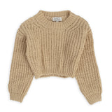 Pullover crop fettuccia punto largo | Magil