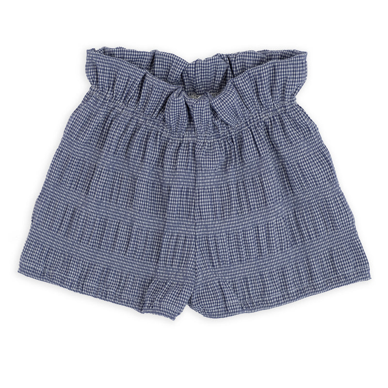 Shorts microvichy blu