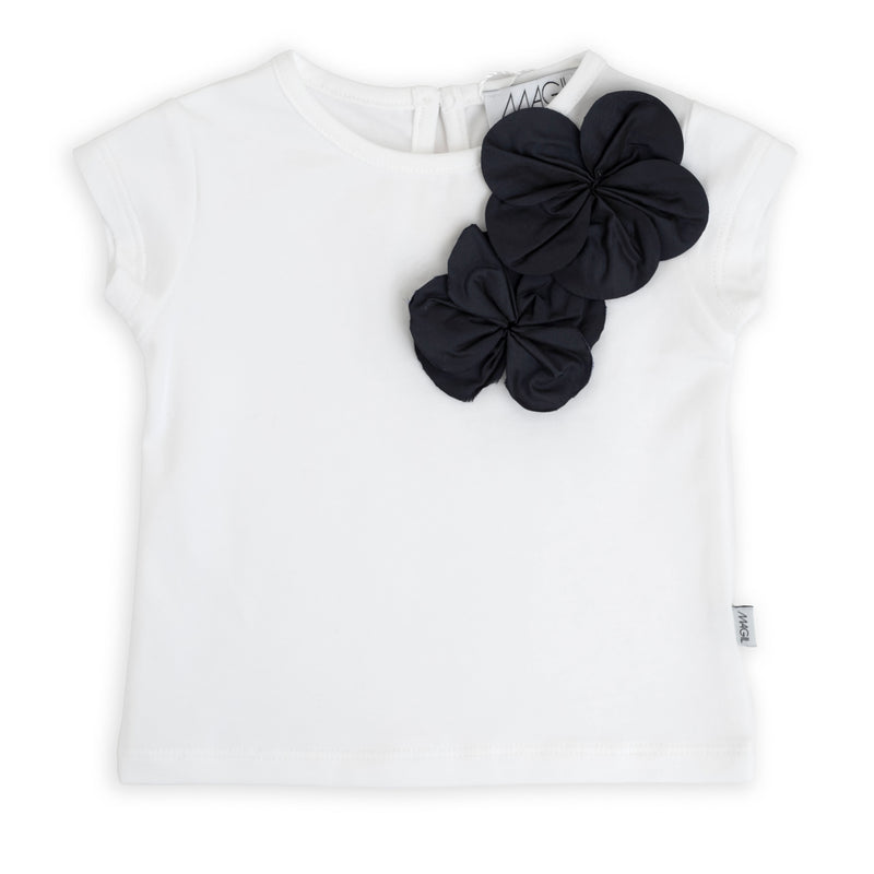 T-shirt con fiori