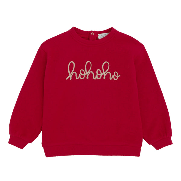 MAGLIA CALDO COTONE RICAMO "OHOHOH"