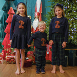 PANTALONE GAUCHO SCOZZESE BLU