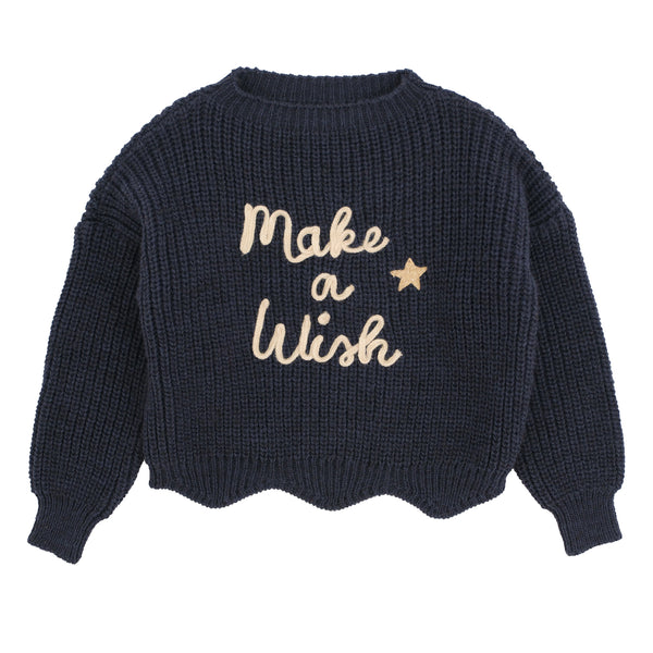 MAGLIONE RICAMO 'MAKE A WISH'