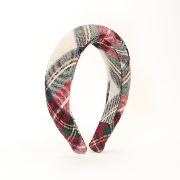 CERCHIETTO IMBOTTITO SCOZZESE ROSSO