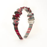 CERCHIETTO ARRICCIATO SCOZZESE ROSSO