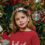 CERCHIETTO DOPPIO FIOCCO SCOZZESE ROSSO