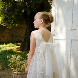 ABITO TULLE CON RICAMO