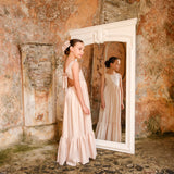 ABITO LUNGO IN VISCOSA CON FIOCCO