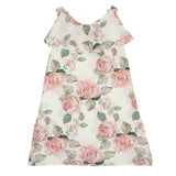 ABITO LUNGO STAMPA ROSE