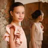 TOP CON ROUCHES E FIORE