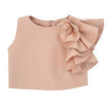 TOP CON ROUCHES E FIORE