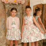 CARDIGAN PUNTO MILANO CON ROUCHES