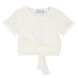 T-SHIRT CON NODO DIETRO