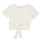 T-SHIRT CON NODO DIETRO