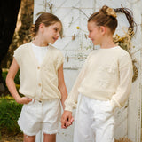 MAGLIONE RICAMO FIORI