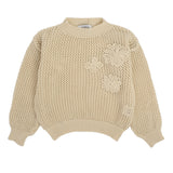 MAGLIONE RICAMO FIORI