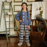 PANTALONE GUACHO SCOZZESE BLU