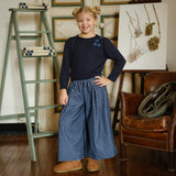 PANTALONE AMPIO IN VELLUTO FANTASIA