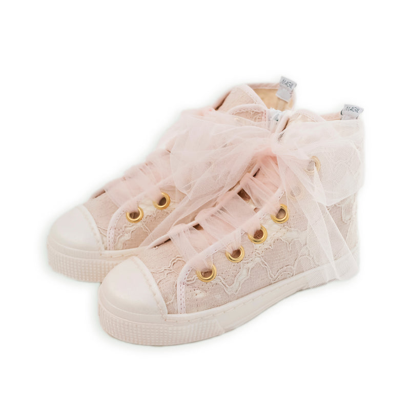 POWDER HIGH LACE SNEAKERS