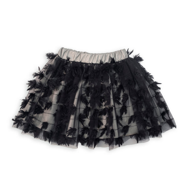 Worked tulle skirt