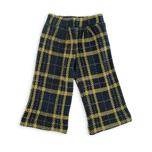 Green checked trousers