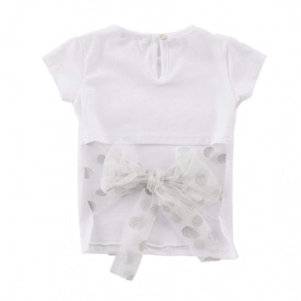 Bow tulle t-shirt