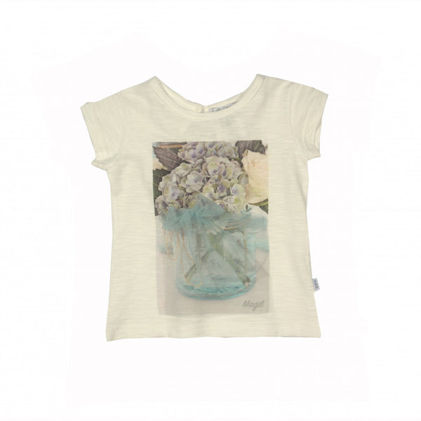 Hydrangea print t-shirt