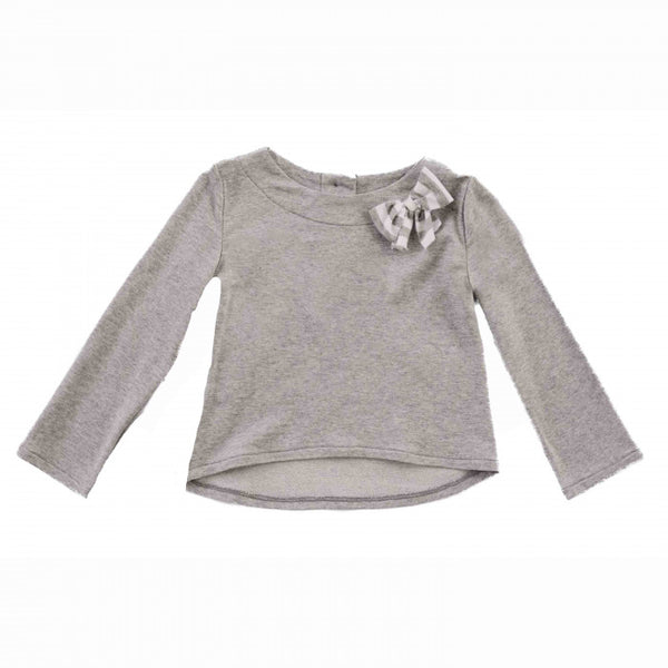 Light fleece jersey with bow