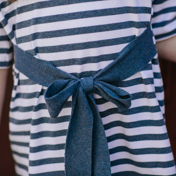 Striped bow dress