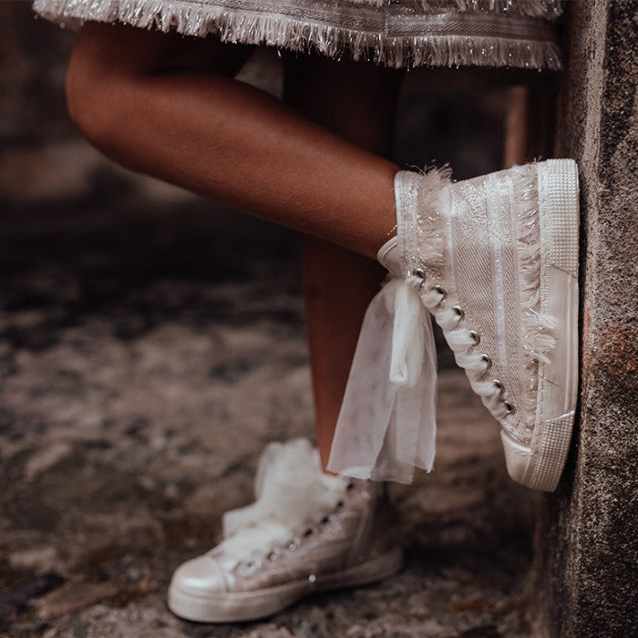 WEEK - TESSUTO BALZE SABBIA E LUREX